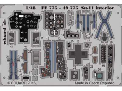 Su-11 interior 1/48 - Hobby Boss - image 1