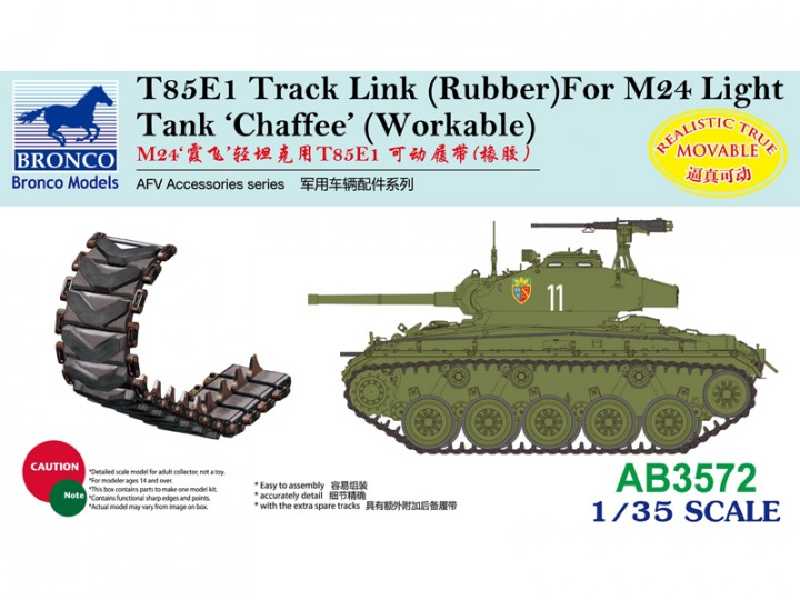 T85E1 Track Link (Rubber) for M24 Light Tank Chaffee (Workable) - image 1