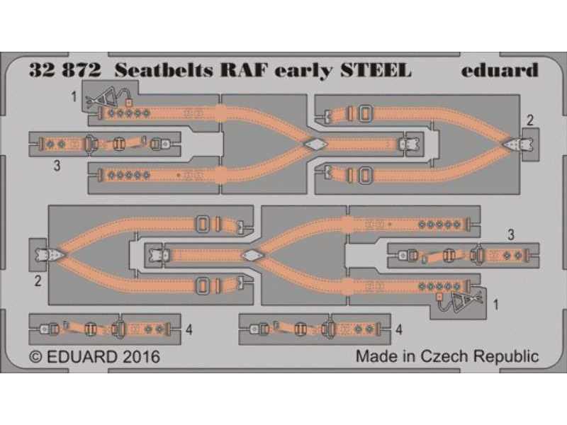 Seatbelts RAF early STEEL 1/32 - image 1