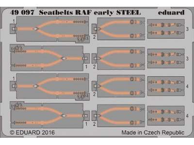 Seatbelts RAF early STEEL 1/48 - image 1