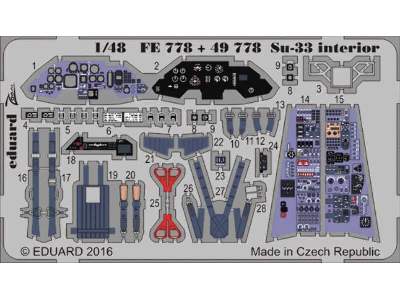 Su-33 interior 1/48 - Kinetic - image 1