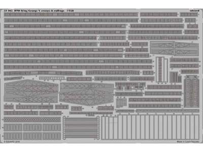 HMS King George V cranes & railings 1/350 - Tamiya - image 1