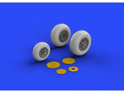 P-38 wheels 1/48 - Academy - image 2