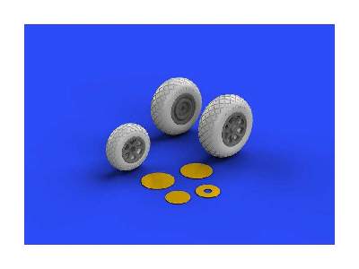 P-38 wheels 1/48 - Academy - image 7