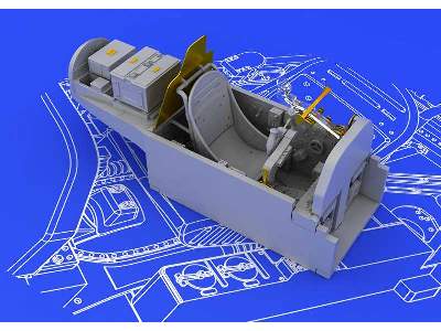 P-38J cockpit 1/48 - Academy - image 2