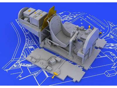 P-38J cockpit 1/48 - Academy - image 3