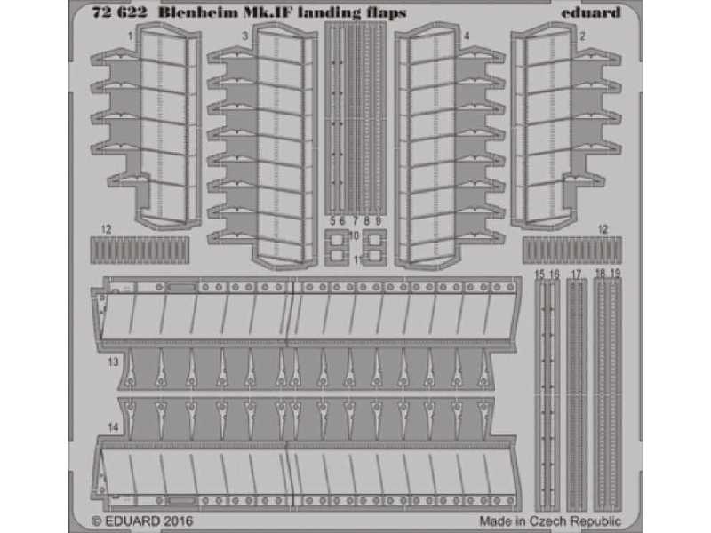 Blenheim Mk. IF landing flaps 1/72 - Airfix - image 1
