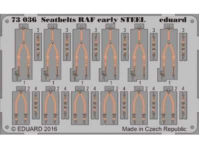 Seatbelts RAF early STEEL 1/72 - image 1