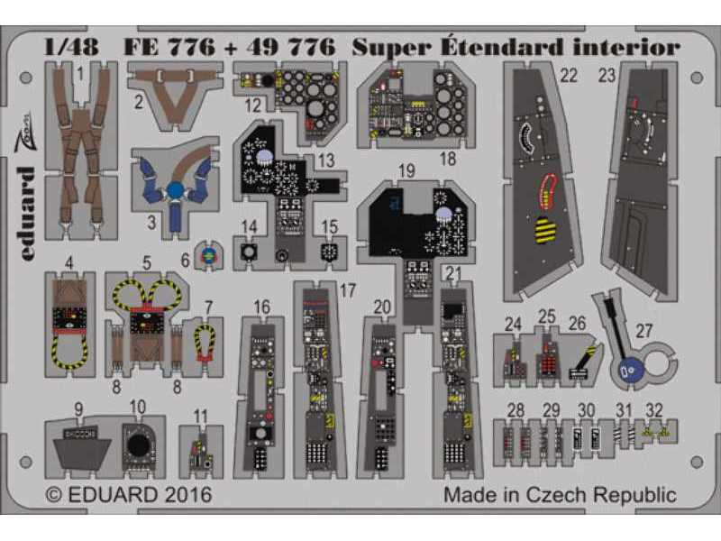 Super Étendard interior 1/48 - Kinetic - image 1 Super Étendard interior 1/48 - Kinetic - image 1