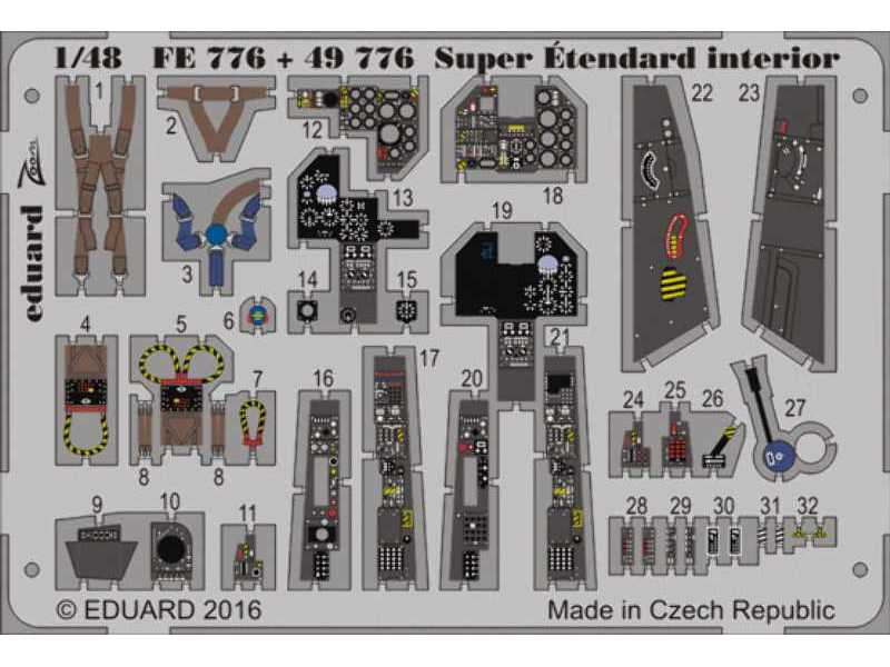 Super Étendard interior 1/48 - Kinetic - image 1