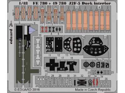 J2F-5 Duck interior 1/48 - Merit - image 1