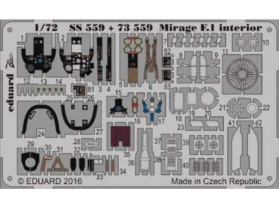 Mirage F.1 interior 1/72 - Special Hobby - image 1