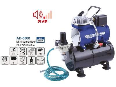 AD-5000 Mini Compressor w/tank - image 2