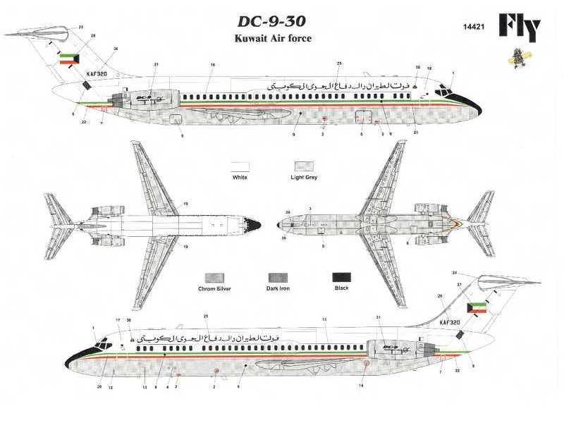 McDonnell Douglas DC 9-30 Kuwait Air force - image 1