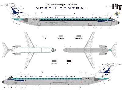 McDonnell Douglas DC 9-50 North Central / Republic - image 2