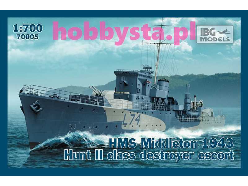 HMS Middleton 1943 Hunt II class destroyer escort - image 1