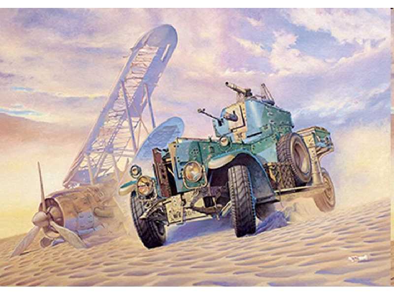 WWII British Armoured Car Pattern 1920 Mk.II w/sand tyres - image 1 WWII British Armoured Car Pattern 1920 Mk.II w/sand tyres - image 1