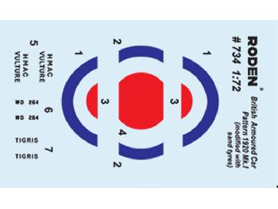 WWII British Armoured Car Pattern 1920 Mk.II w/sand tyres - image 3