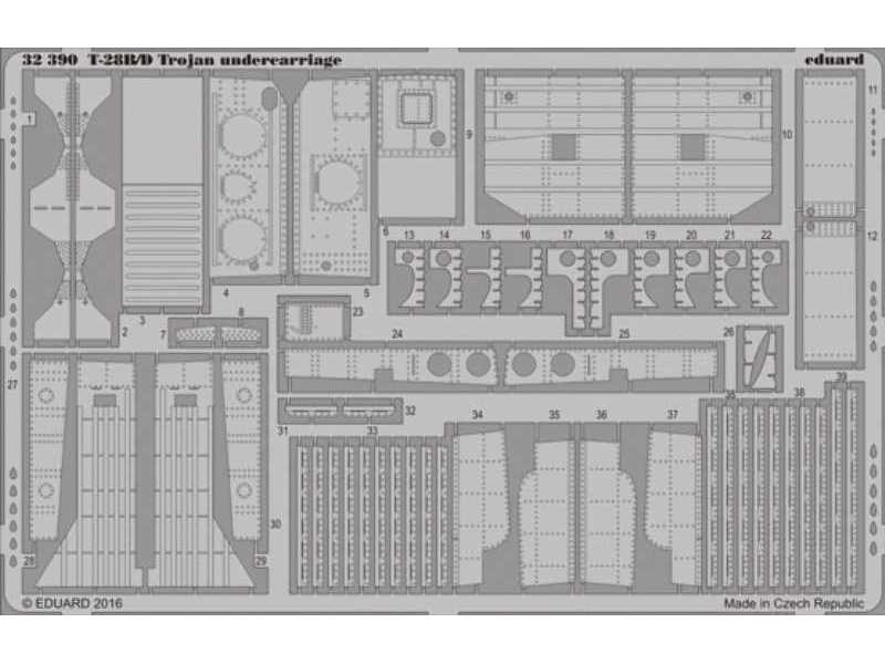 T-28B/ D Trojan undercarriage 1/32 - Kitty Hawk - image 1