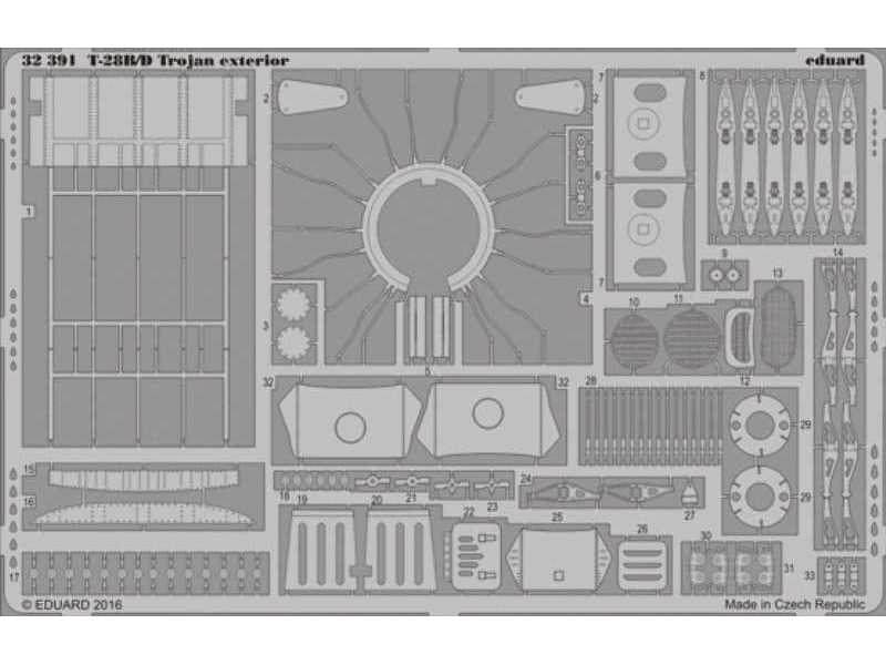 T-28B/ D Trojan exterior 1/32 - Kitty Hawk - image 1