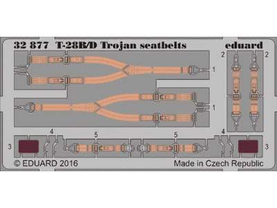 T-28B/ D Trojan seatbelts 1/32 - Kitty Hawk - image 1