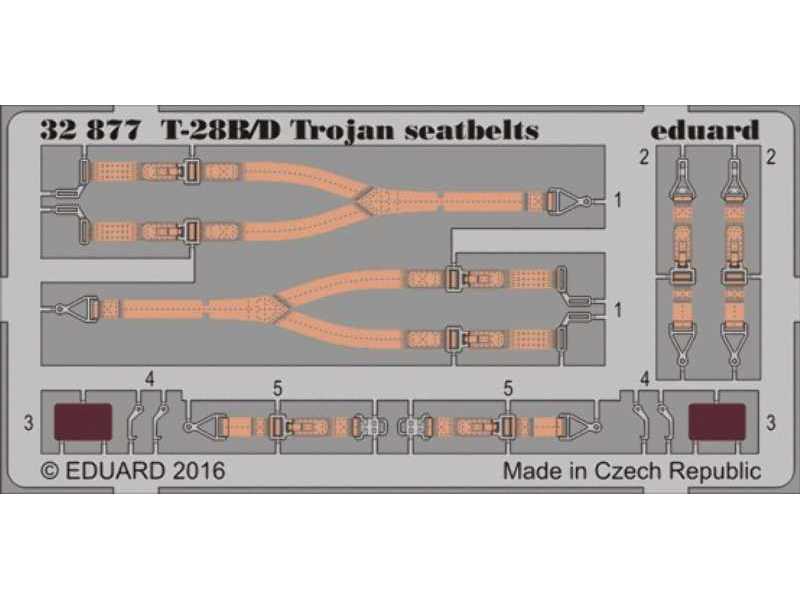 T-28B/ D Trojan seatbelts 1/32 - Kitty Hawk - image 1