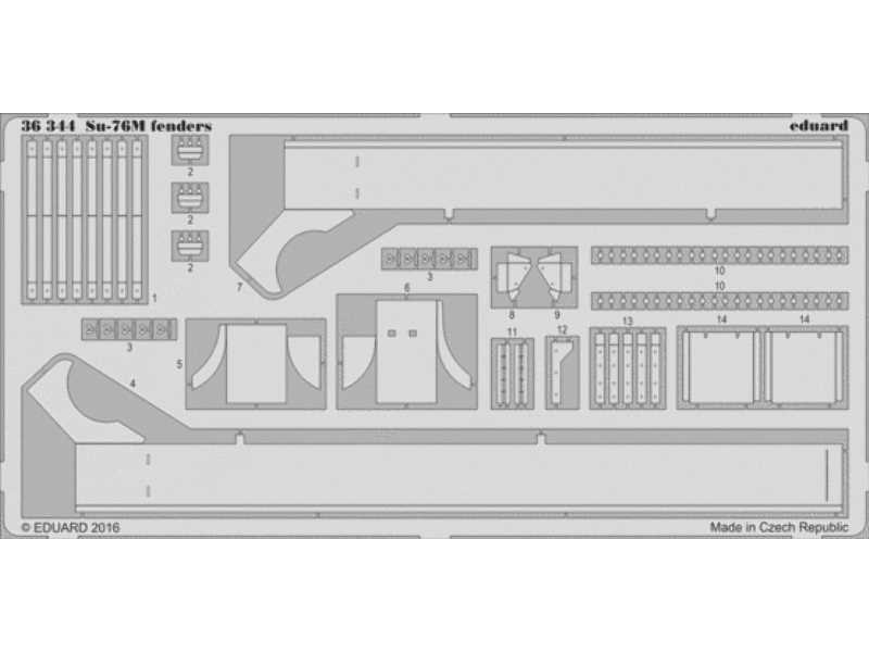 Su-76M fenders 1/35 - Tamiya - image 1