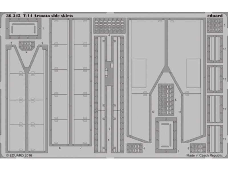 T-14 Armata side skirts 1/35 - Takom - image 1