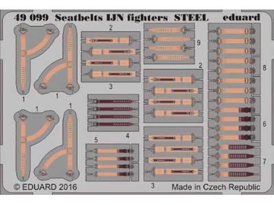Seatbelts IJN fighters STEEL 1/48 - image 1