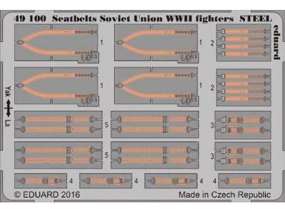 Seatbelts Soviet Union WWII fighters STEEL 1/48 - image 1