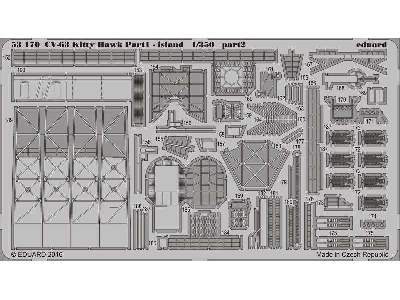 CV-63 Kitty Hawk pt.1 - island 1/350 - Trumpeter - image 2