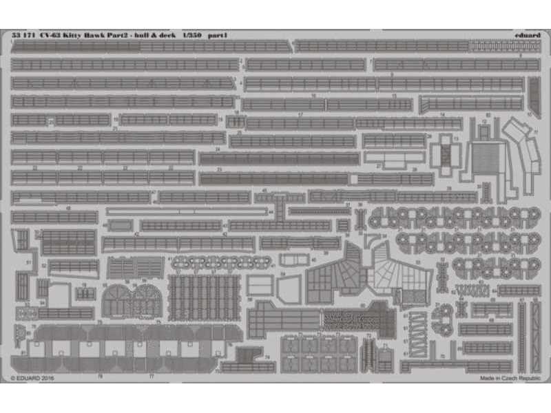 CV-63 Kitty Hawk pt.2 - hull & deck 1/350 - Trumpeter - image 1