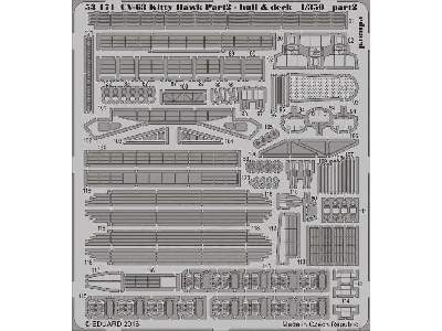 CV-63 Kitty Hawk pt.2 - hull & deck 1/350 - Trumpeter - image 2