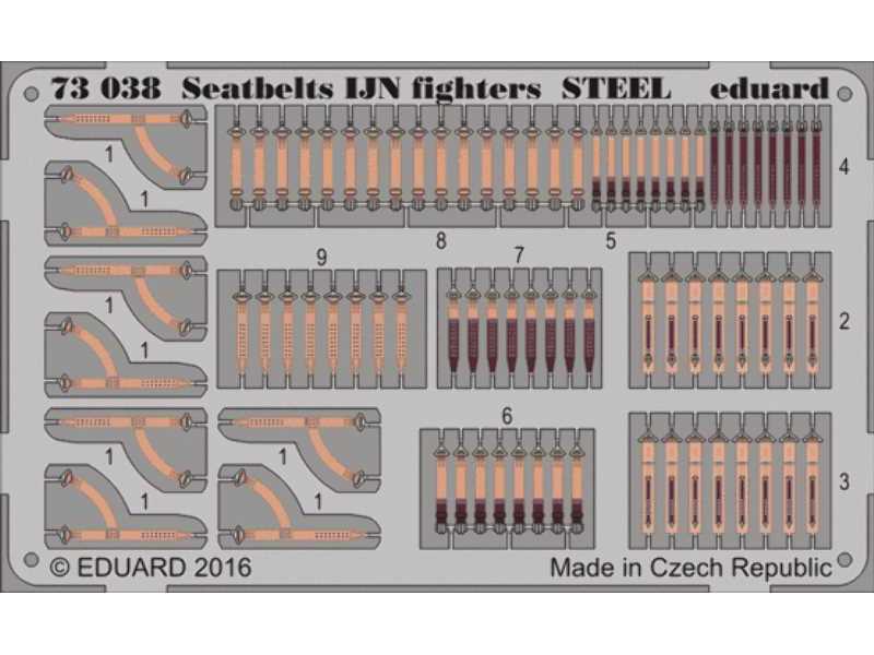 Seatbelts IJN fighters STEEL 1/72 - image 1