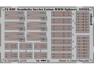 Seatbelts Soviet Union WWII fighters STEEL 1/72 - image 1