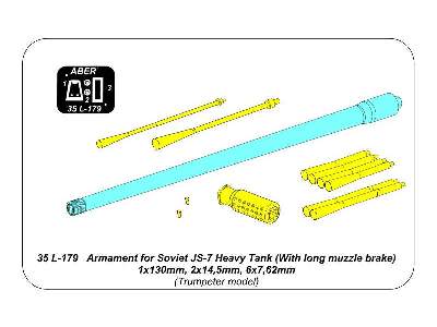 Armament for Soviet JS-7 Heavy Tank (With long muzzle brake)  - image 11