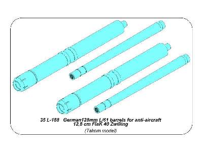 128mm L/61 barrels for anti-aircraft 12,8 cm FlaK 40 Zwilling - image 11