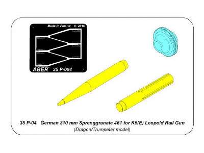 310 mm Sprenggranate 4861 for K5(E) Leopold Rail Gun - image 8