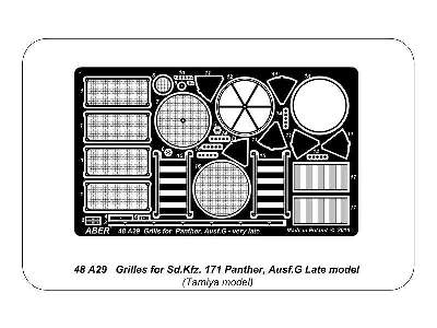 Grilles for Sd.Kfz. 171 Panther, Ausf.G Late model - image 8