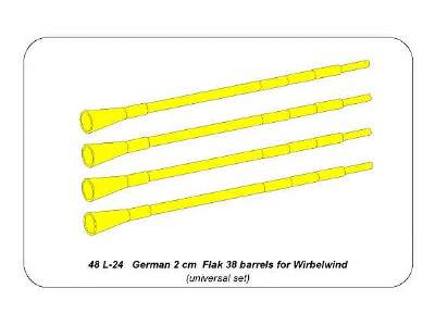 German 2 cm Flak 38 barrels for Wirbelwind - image 10