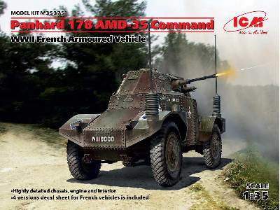 Panhard 178 AMD-35 Command, WWII French Armoured Vehicle - image 12