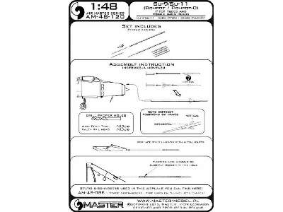 Su-9 / Su-11 (Fishpot / Fishpot C) - Rurki Pitota i części pylon - image 1