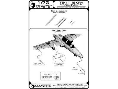 TS-11 Iskra - Rurki Pitota, lufa działka 23mm i wskaźniki podwoz - image 2