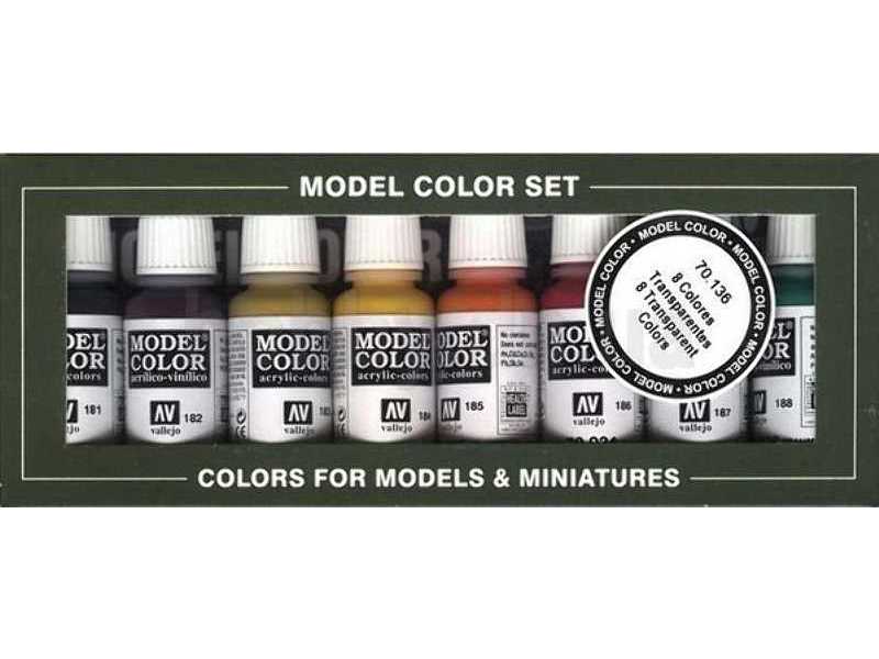 Tranparent colors paint set - 8 pcs. - image 1