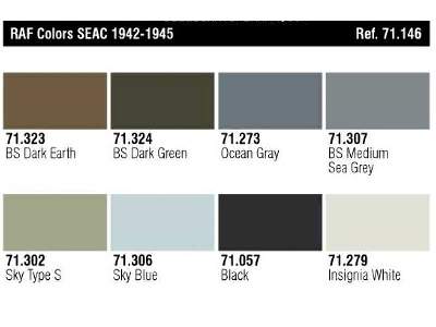 RAF Colors SEAC (Air Command South East Asia) 1942-45 paint set - image 3