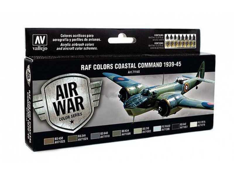 RAF Colors Coastal Command 1939-1945 paint set - 8 pcs. - image 1