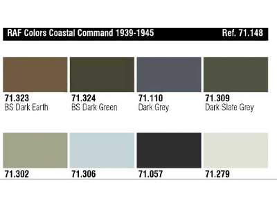RAF Colors Coastal Command 1939-1945 paint set - 8 pcs. - image 3
