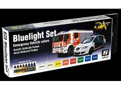 Bluelight Set Emergency Vehicle Colors paint set - 8 pcs. - image 1