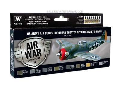 US Army Air Corps WWII paint set - 8 pcs. - image 1