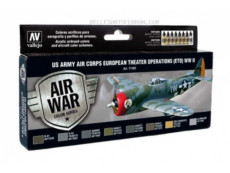 US Army Air Corps WWII paint set - 8 pcs. - image 1